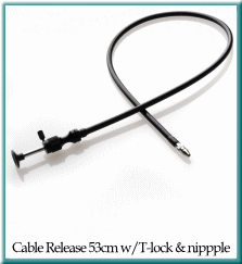 Cable Release 53cm w/T-lock & nippple