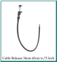 Cable Release 34cm-43cm w/T-lock