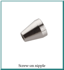 Screw-on nipple